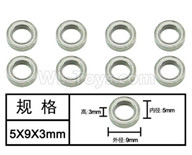 HG P601 Parts-Bearing Parts-Ball bearing(8pcs) Parts-5x9x3mm-W04008,HG P601 RC Truck Parts 6x6 1/10 Parts 